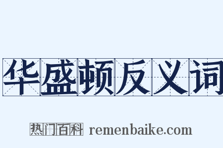 华盛顿反义词是什么意思的图片